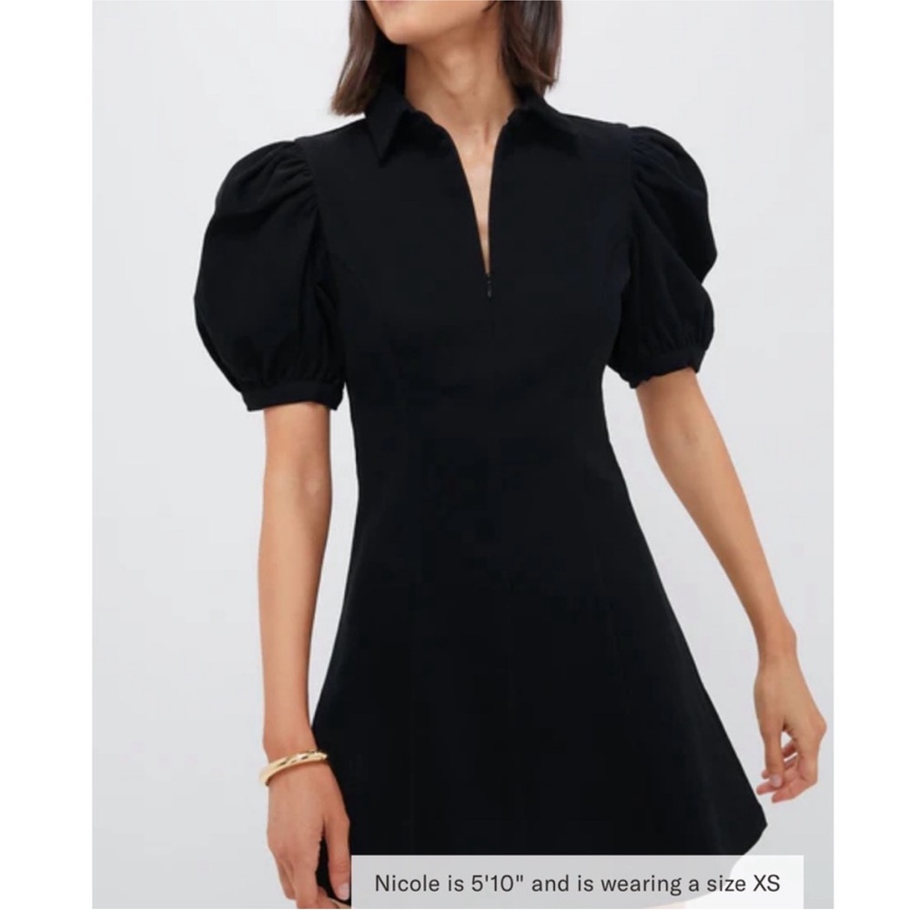 Tuckernuck Black Puff Sleeve Dress